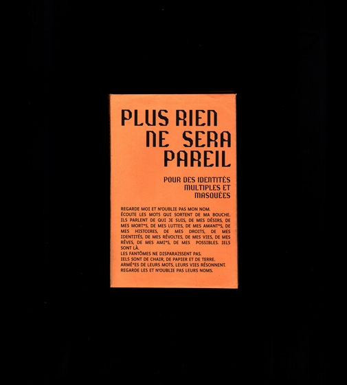 PLUS RIEN NE SERA PAREIL